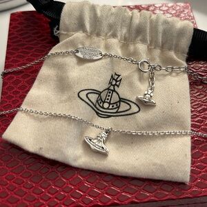 Vivienne Westwood Sterling Silver 925 orb Necklace